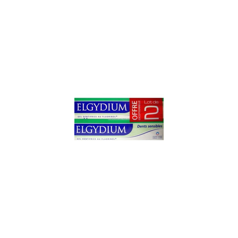 Elgydium Dentifrice Dents sensibles. Offre Spéciale 3 Tubes de 75ML Elgydium Dentifrice Dents sensibles. Offre Spéciale 3 Tubes de 75ML