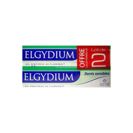 Elgydium Dentifrice Dents sensibles. Offre Spéciale 3 Tubes de 75ML