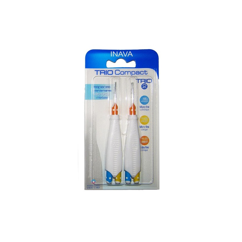 Inava Brossettes interdentaires Trio Compact Trio 2 Inava Brossettes interdentaires Trio Compact Trio 2