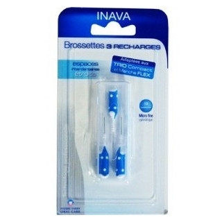 Inava Refill Interdental Brush Blue Narrow. 3 units