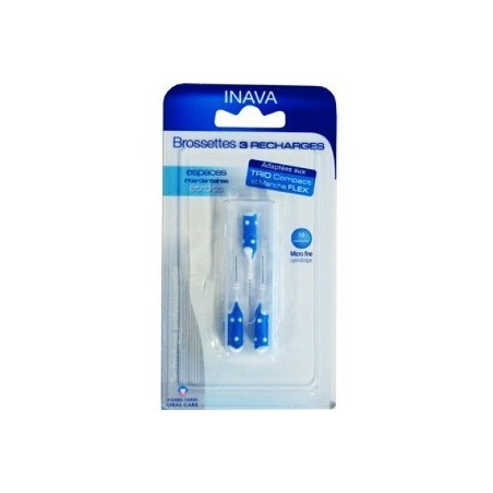 Inava Refill Interdental Brush Blue Narrow. 3 units