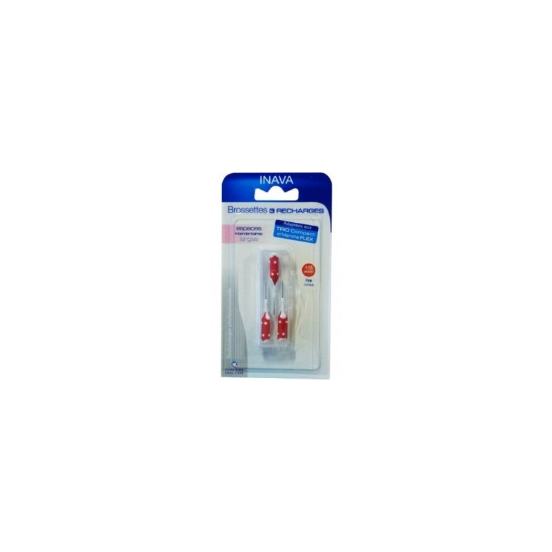 Inava Refill Interdental brush red large. 3 units