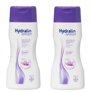 Hydralin Apaisa Daily intimate care Lotus solution. Bottles 2x400ML