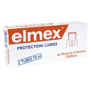 Elmex Dentifrice Protection Caries. Tubes 2x75ML