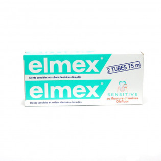 Elmex Dentifrice Sensitive. Tubes 2x75ML