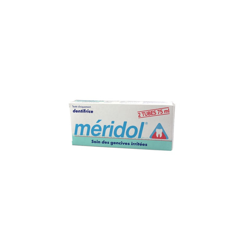 Meridol dentifrice Soin Gencives Irritées. 2 Tubes de 75ML