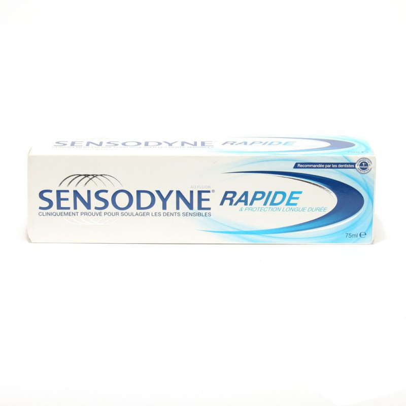 Sensodyne Rapide et protection longue durée. Tube de 75ML Sensodyne Rapide et protection longue durée. Tube de 75ML