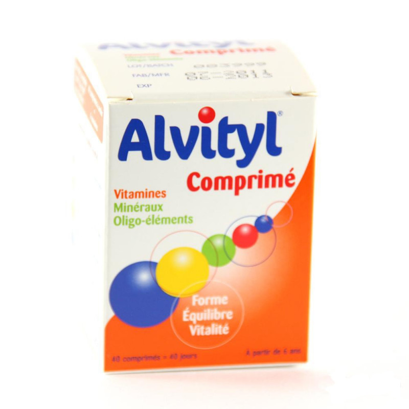 Alvityl Plus Forme équilibre Vitalité. 40 Comprimés Alvityl Plus Forme équilibre Vitalité. 40 Comprimés