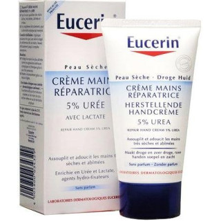Eucerin Crème Mains Réparatrice 5% Urée. Tube 75ML