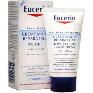Eucerin Crème Mains Réparatrice 5% Urée. Tube 75ML