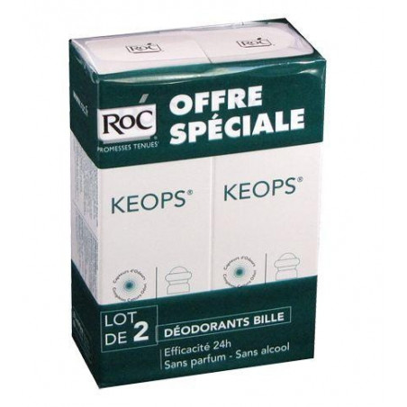 Offre Keops Déodorant sans alcool Bille. Lot de 2 de 30ML