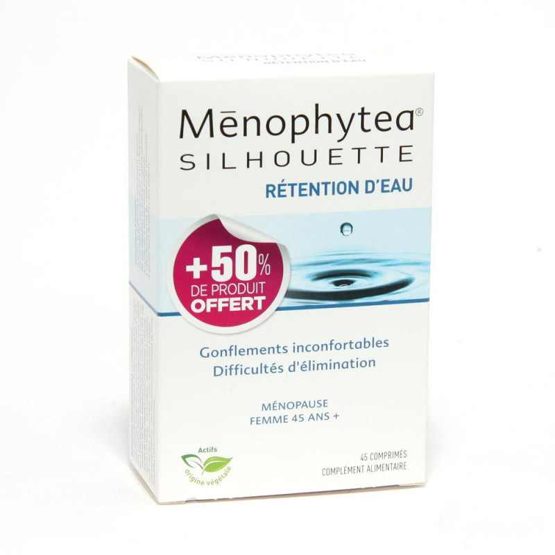Phytea Menophythea Silhouette Retention d'eau. Boîte de 30 comprimés Phytea Menophythea Silhouette Retention d'eau. Boîte de 30 comprimés