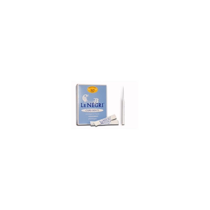 Le Négri Cure-dents en plastique. Boîte 50 pièces Le Négri Cure-dents en plastique. Boîte 50 pièces