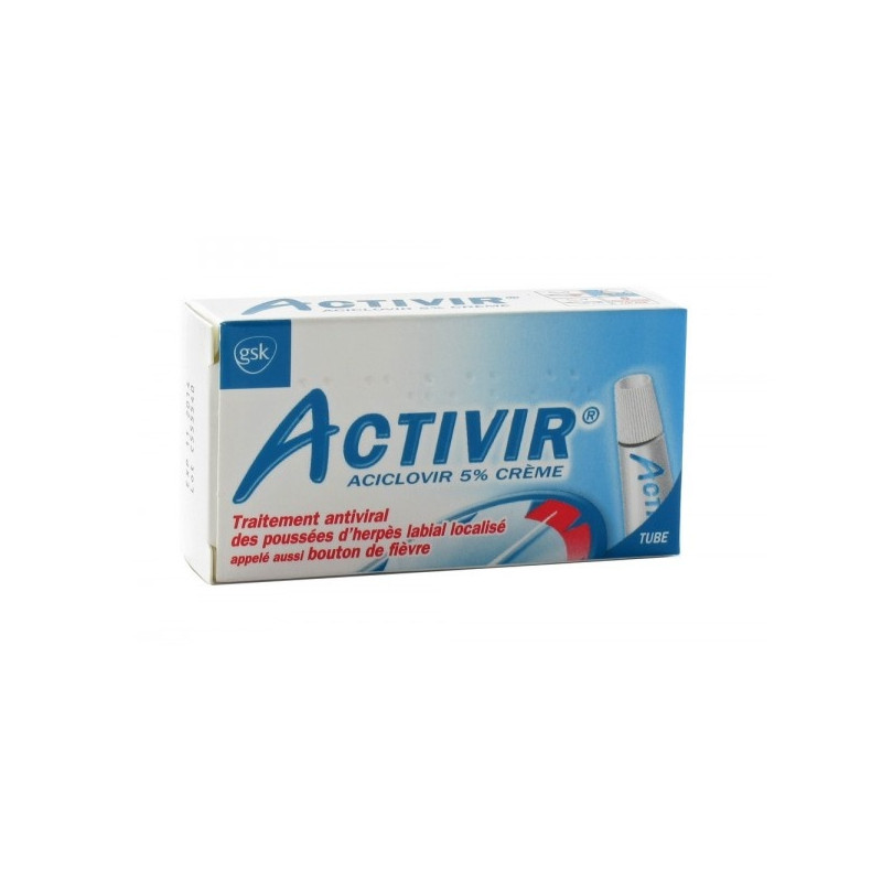 Activir crème 5% - Tube de 2 gr