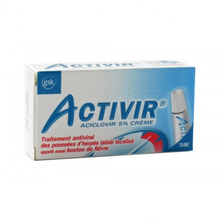 Activir crème 5% - Tube de 2 gr