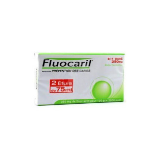 Fluocaril Toothpaste Mint 75ml LOT OF 2