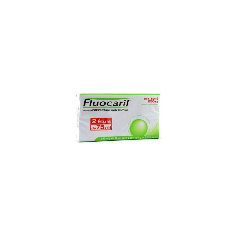 Fluocaril Toothpaste Mint 75ml LOT OF 2