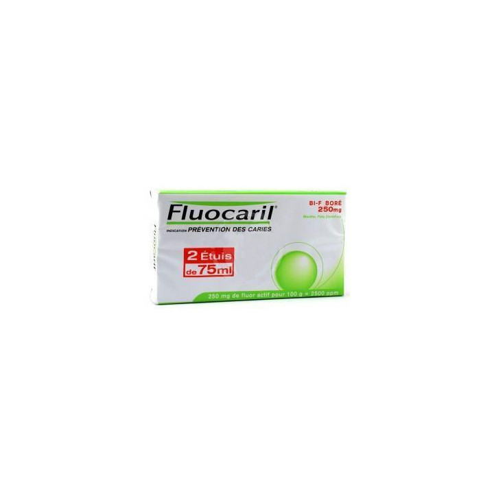 Fluocaril dentifrice menthe 75ml LOT DE 2