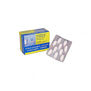 Magnesium vitamin B6 48mg/5mg Biogaran 50 tablets