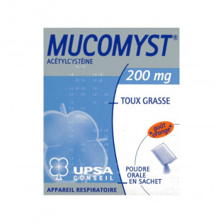 Mucomyst 200mg 18 sachets poudre