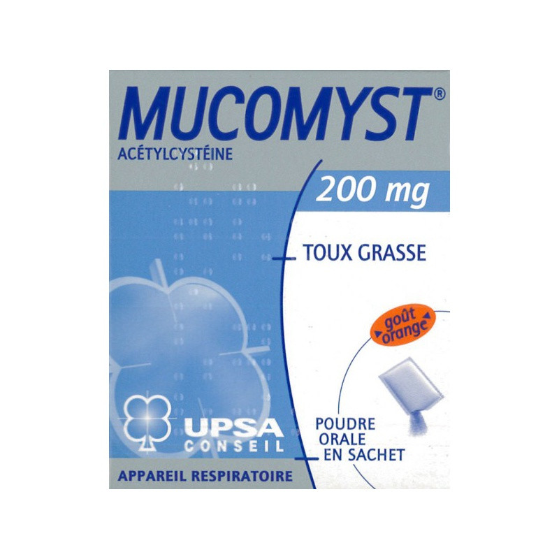 Mucomyst 200mg 18 sachets powder