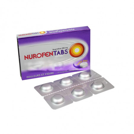 NurofenTabs 200mg 12 comprimés orodispersibles