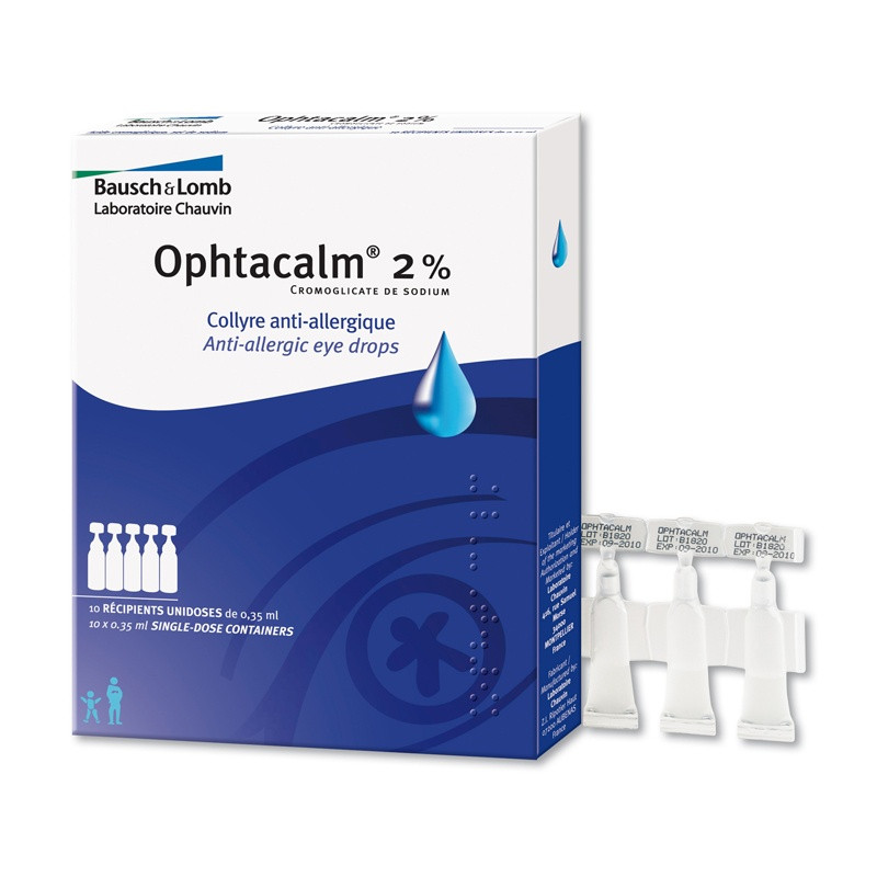 Ophtacalm Collyre 2% 10 unidoses de 0,35ml Ophtacalm Collyre 2% 10 unidoses de 0,35ml