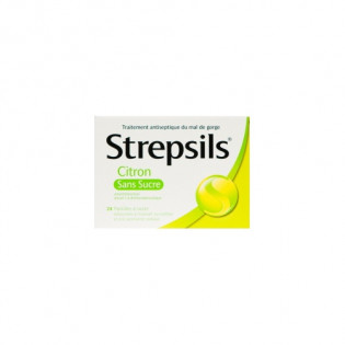 Strepsils Citron Sans Sucre Pastilles