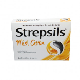 Strepsils Miel Citron 24 pastilles