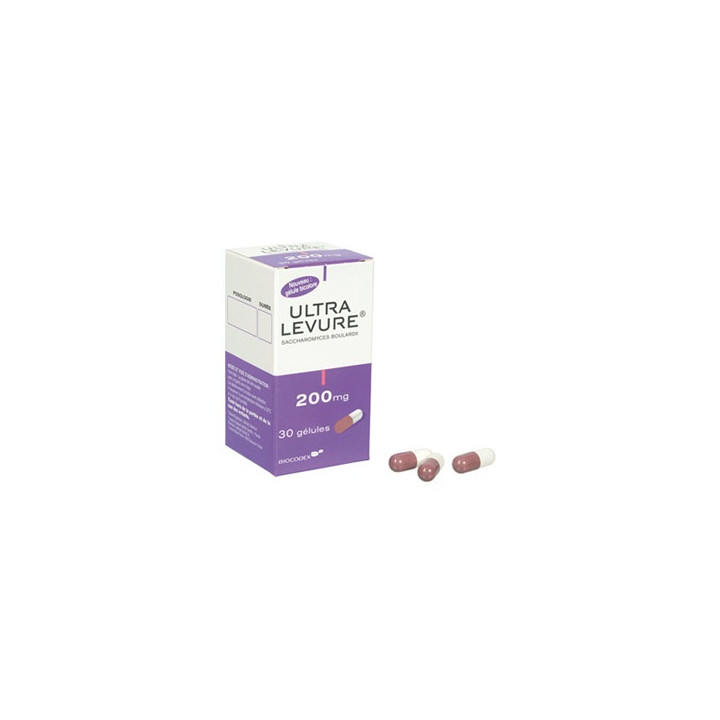 Ultra levure 200mg 30 gélules