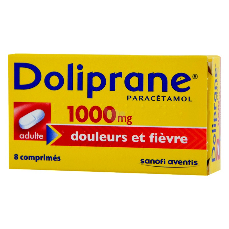 DOLIPRANE adultes 1000 mg 8 sachets - Pharma-Médicaments.com