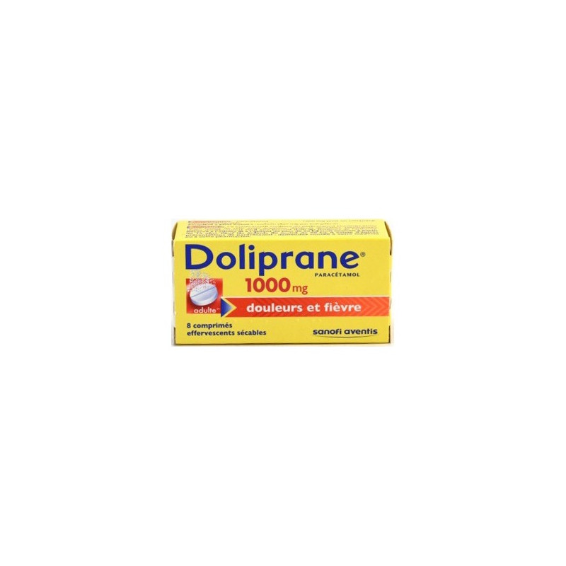 Doliprane1000mg box of 8cps effervescent