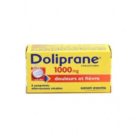 Doliprane1000mg box of 8cps effervescent