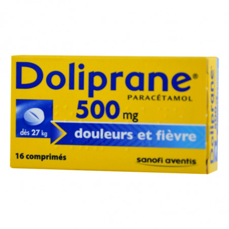 Doliprane 500mg boîte de 16cps