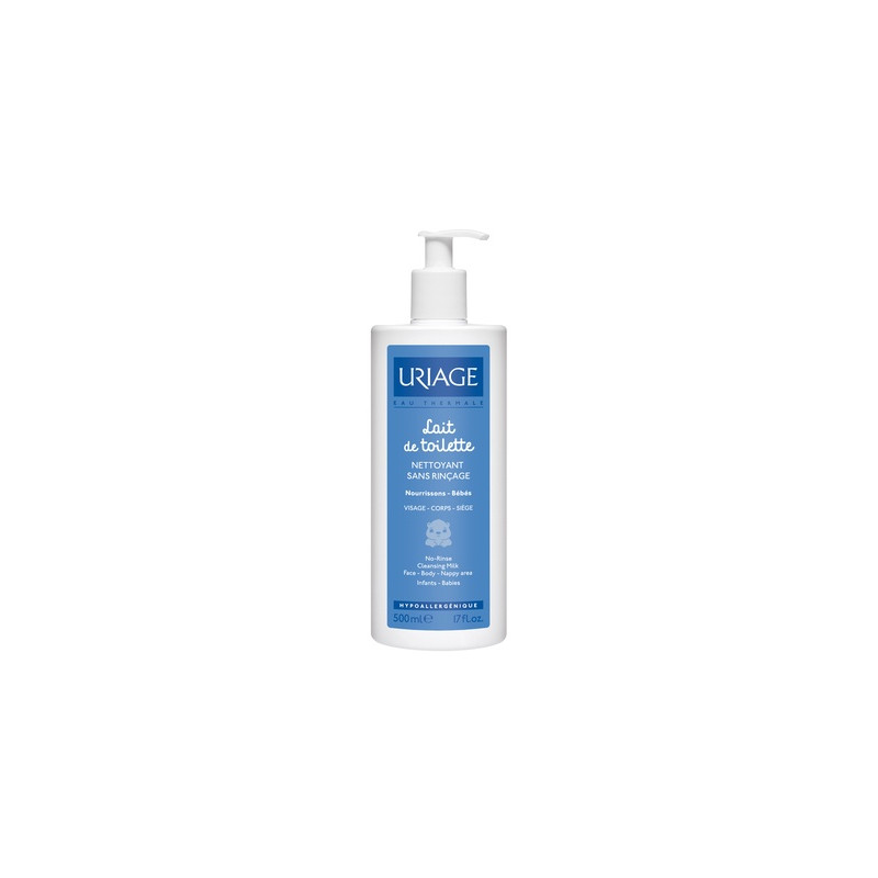 Uriage Lait de toilette sans rinçage 500ml Uriage Lait de toilette sans rinçage 500ml