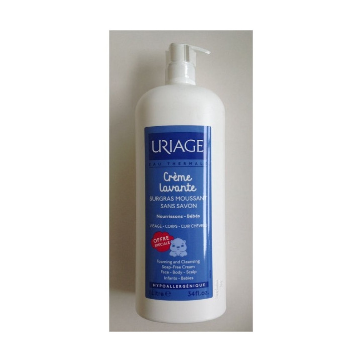 Uriage Soap Free Superfatted Cream Wash 1L