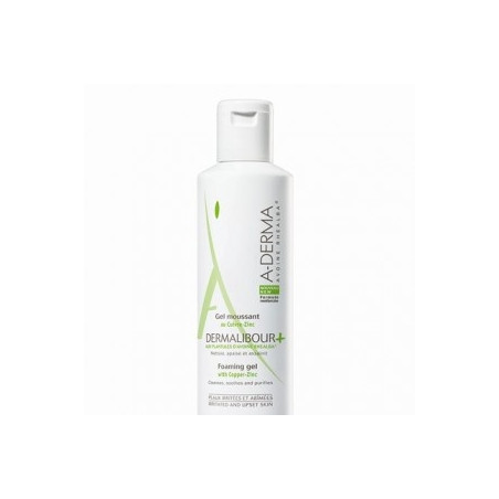 Aderma Dermalibour + Gel nettoyant moussant anti-bactérien. Flacon de 250ML