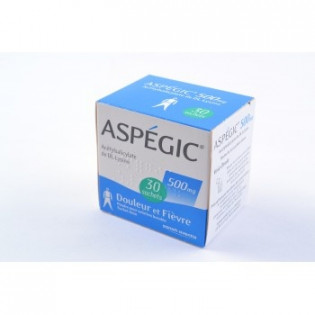 Aspegic 500mg 30 sachets poudre