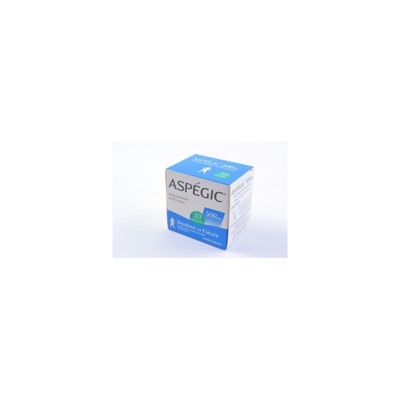 Aspegic 500mg 30 sachets poudre