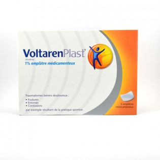 VoltarenPlast 1% plasters bte 5