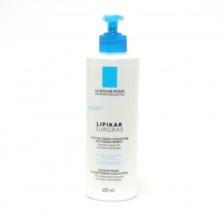 La Roche Posay LIPIKAR surgras Douche Crème Concentrée anti-dessèchement peau sèche. Flacon pompe de 400ML