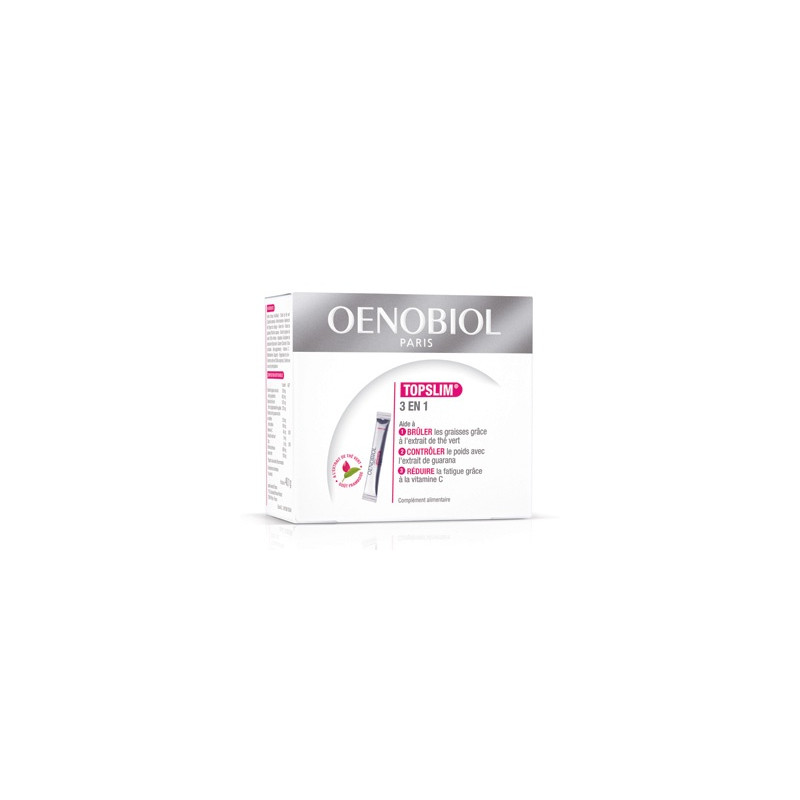 Oenobiol Topslim 3en1 Goût framboise 14 sachets Oenobiol Topslim 3en1 Goût framboise 14 sachets