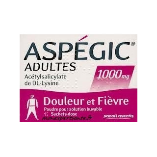 Aspegic 1000mg 15 sachets powder