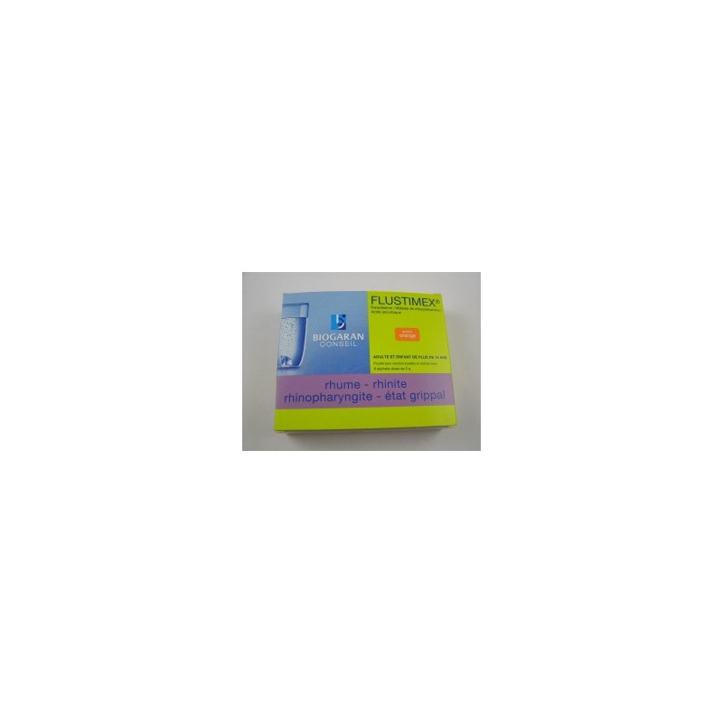 Flustimex Biogaran 8 sachets de 5g arôme orange Flustimex Biogaran 8 sachets de 5g arôme orange