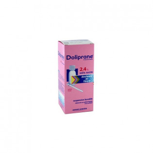 Doliprane 2,4% sans sucre sol buvable flacon 100ml