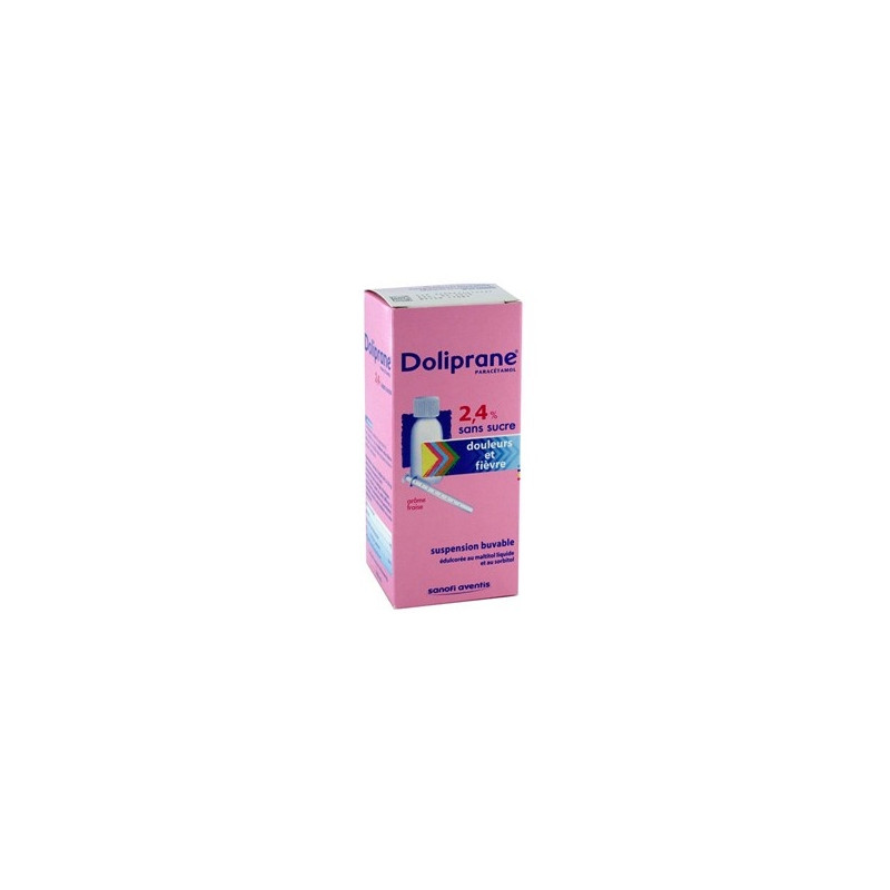 Doliprane 2,4% sans sucre sol buvable flacon 100ml