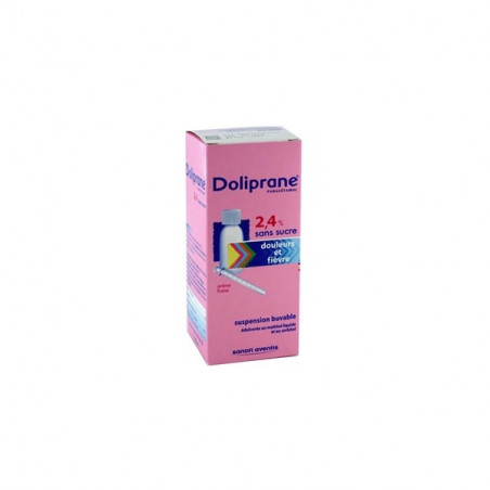 Doliprane 2,4% sans sucre sol buvable flacon 100ml