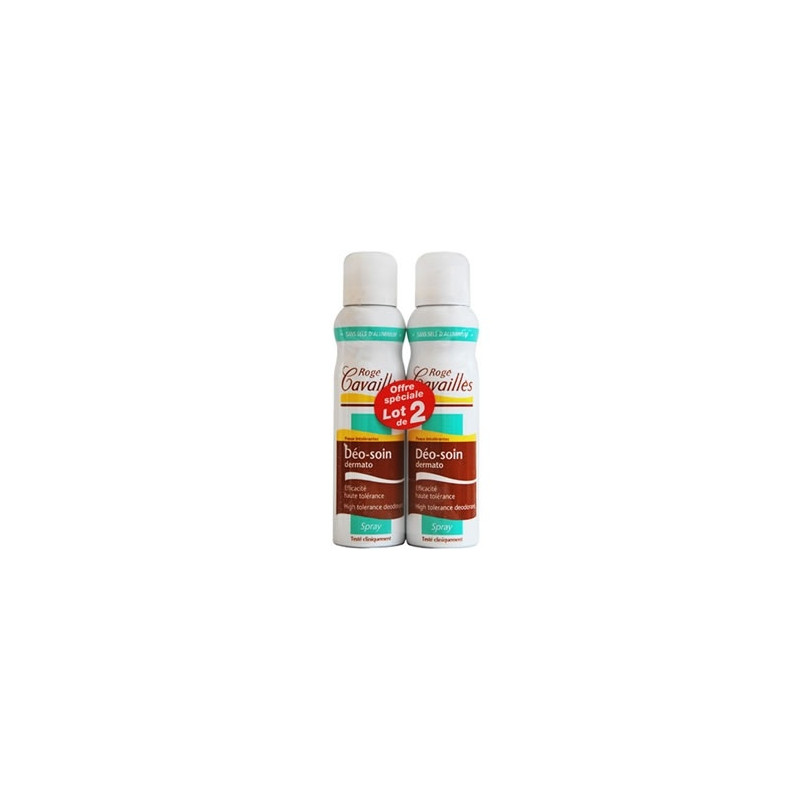 Rogé Cavailles Déo soin dermato sans sels d'aluminium lot de 2x150ml Rogé Cavailles Déo soin dermato sans sels d'aluminium lot de 2x150ml