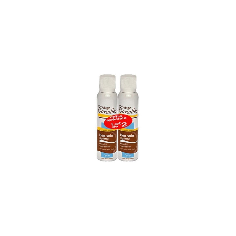 Rogé Cavailles Déo soin régulateur sans alcool lot de 2x150ml 