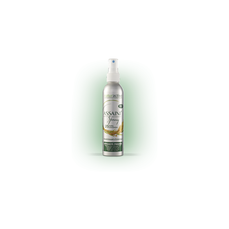 Assaini spray Bio 25 huiles essentielles flacon 200ml Assaini spray Bio 25 huiles essentielles flacon 200ml